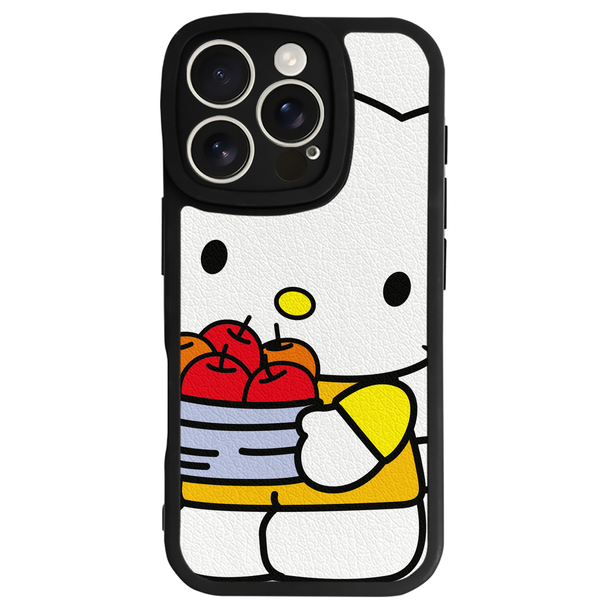 （画像用） Hello Kitty ハローキティ 【iPhone 16シリーズ対応】シリコンスマホケース（レザー調） 材質：シリコン